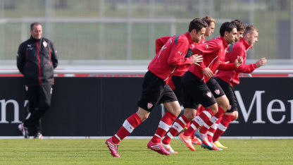 Trainingsauftakt vor VfB-Freiburg 1314