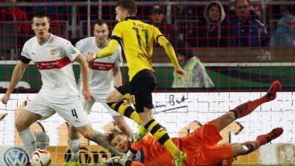 Pokal Viertelfinale VfB - Borussia Dortmund