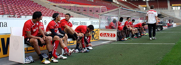 Training in der Mercedes-Benz Arena