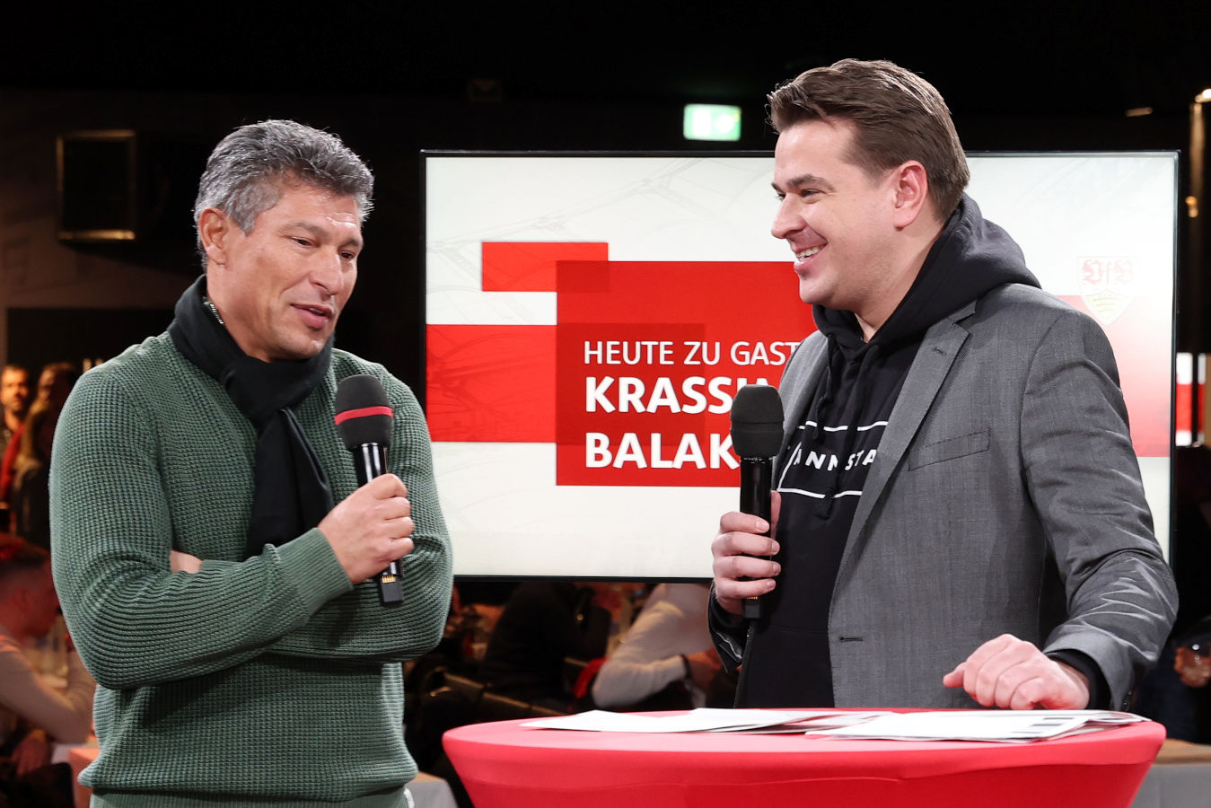 Krassimir Balakov und Alexander Franke. (Foto: Wolfgang List)