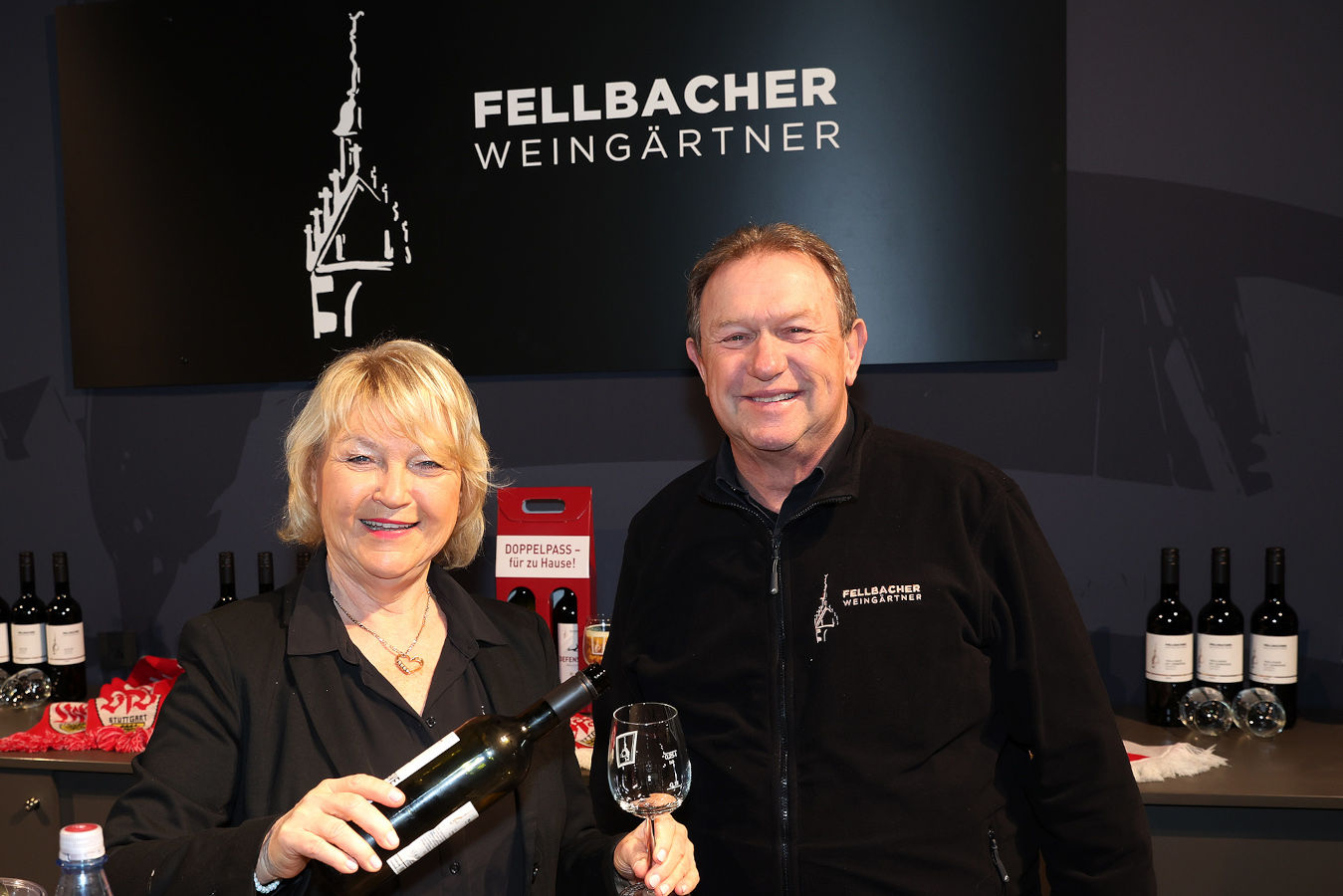 Carmen und Rolf-Dieter Hess (Fellbacher Weingärtner). (Foto: Wolfgang List)