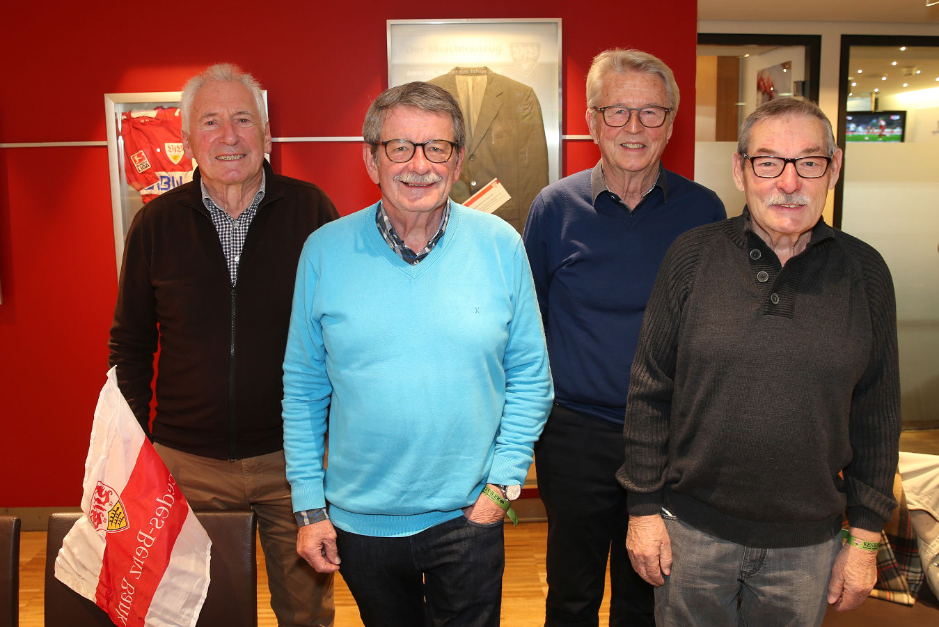 Franz Rieger, Thomas Schäfer, Klaus Herrmann und Dieter Hoffmann. (Foto: Wolfgang List)