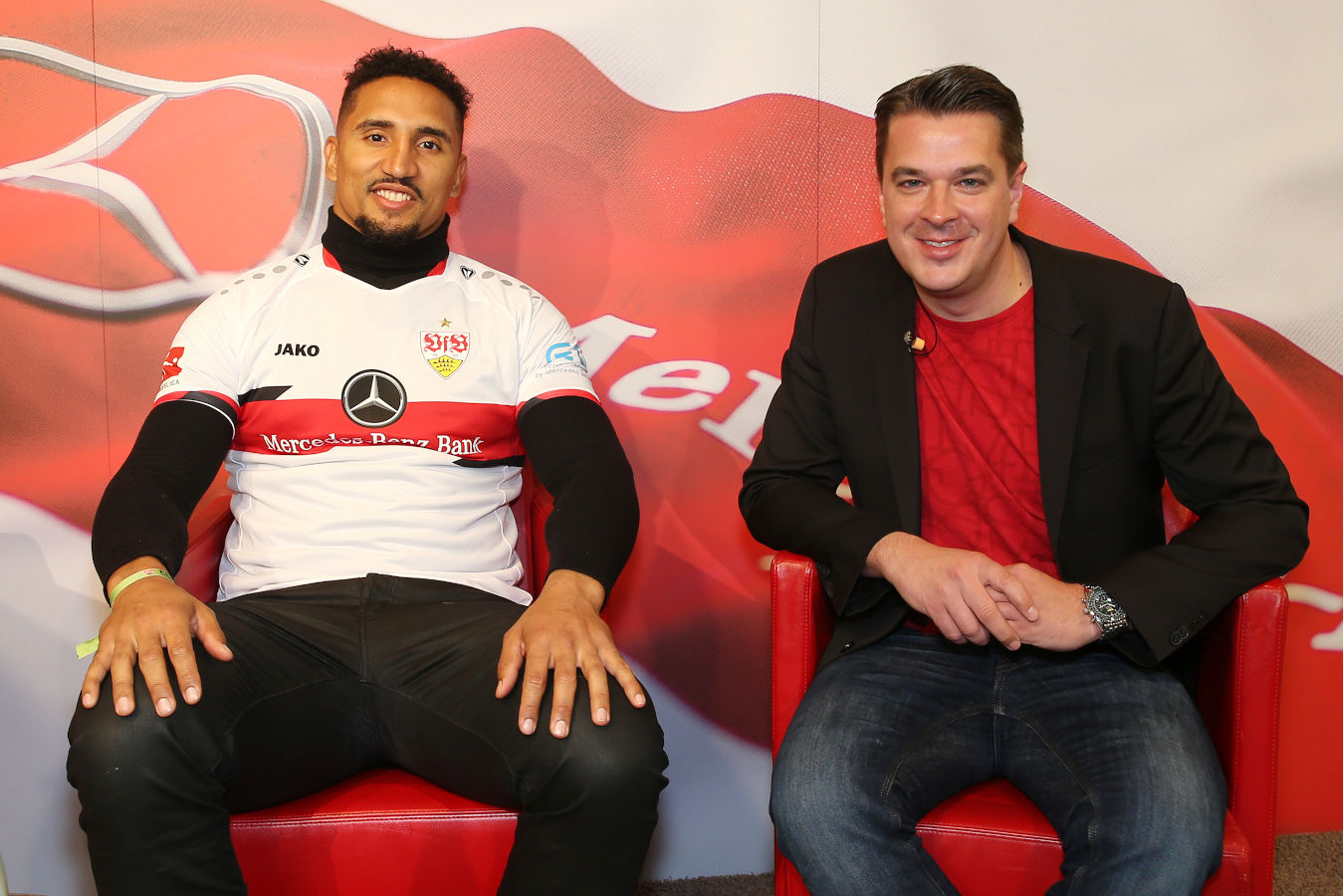 Jakob Johnson zu Gast im Sportstudio. (Foto: Wolfgang List)