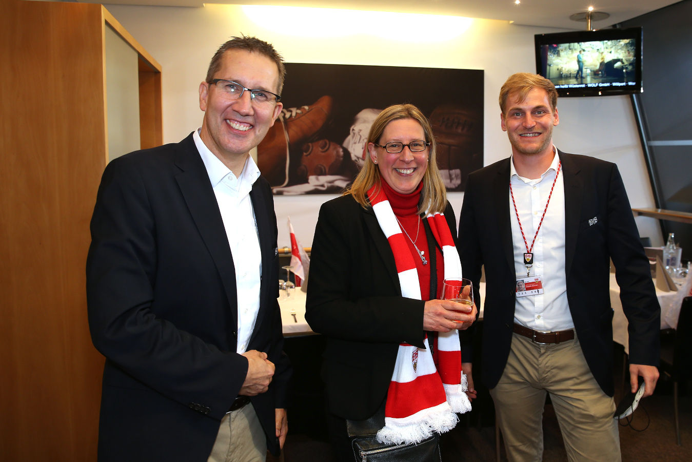 Markus Erdmann, Christa Ernst (EnBW) und Tjark Gerull. (Foto: Wolfgang List)