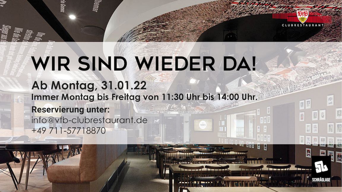 VfB-Clubrestaurant wieder geöffnet