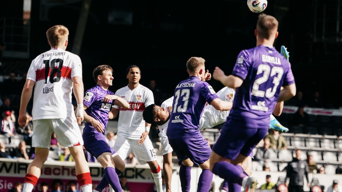 Nur Remis nach 2:0-Führung gegen Aue