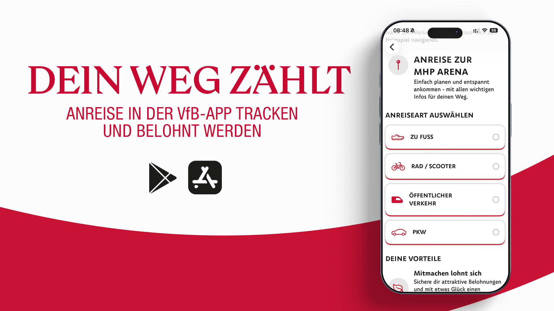 Dein Weg zählt: Neue Belohnungen für die Anreise zum Heimspiel