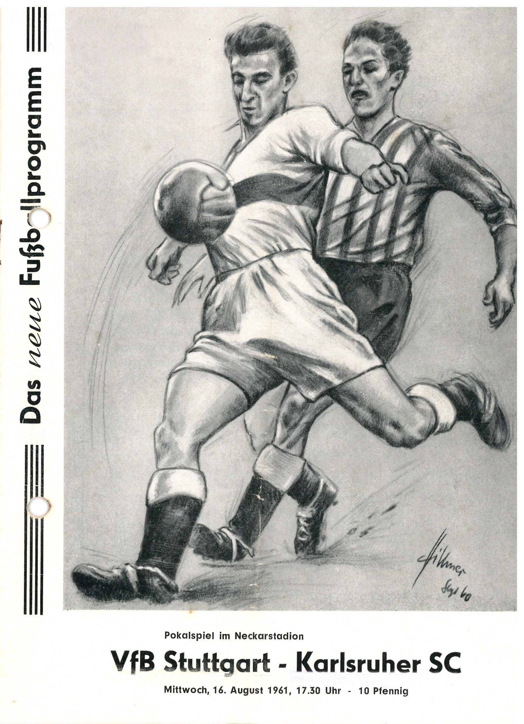 16.8.1961 (Viertelfinale): VfB Stuttgart - Karlsruher SC 0:1 (0:1)