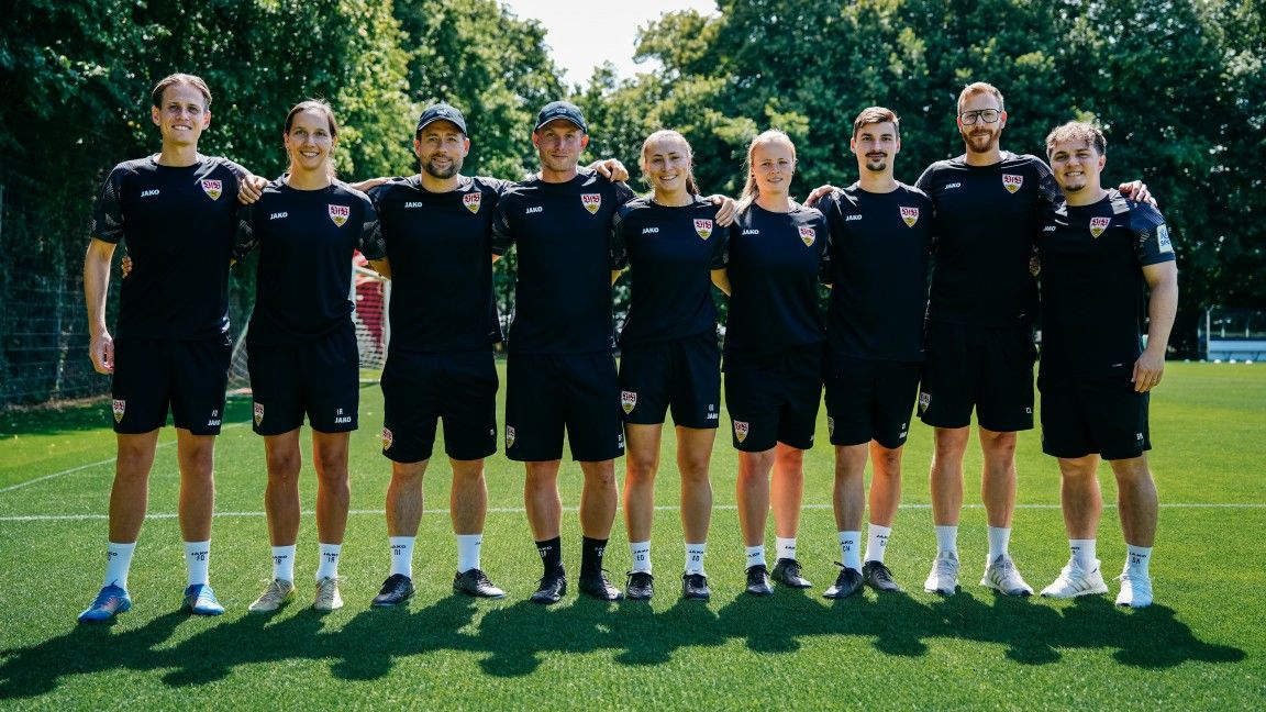 Neu formiertes internationales Trainerteam der VfB Frauen