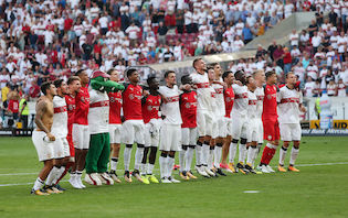 Auch nach dem 902. Bundesliga-Spiel herrscht in der Mercedes-Benz Arena große Begeisterung.