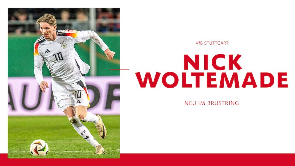 VFB Stuttgart |  Firmado por Nick Woltemade.