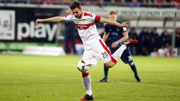 Christian Gentner was on target to put VfB in the driving seat.