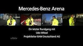 Abschiedsrundgang durch die Mercedes-Benz Arena
