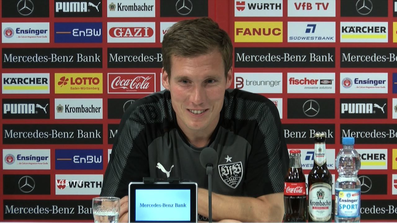 Die Pressekonferenz vor dem Spiel gegen Augsburg