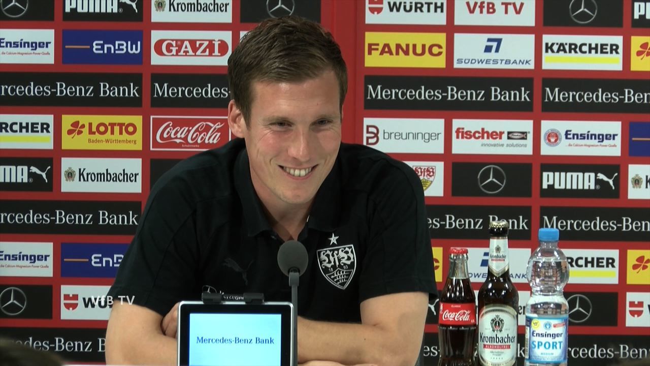 Die VfB PK vor dem Spiel bei Eintracht Frankfurt