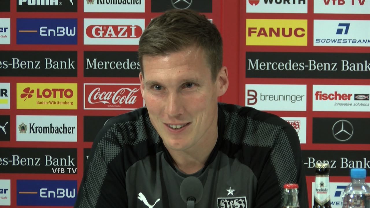 Die VfB PK vor dem Spiel gegen Freiburg