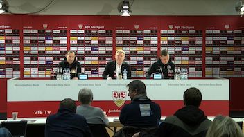Pressekonferenz: VfB Stuttgart - Bayer 04 Leverkusen