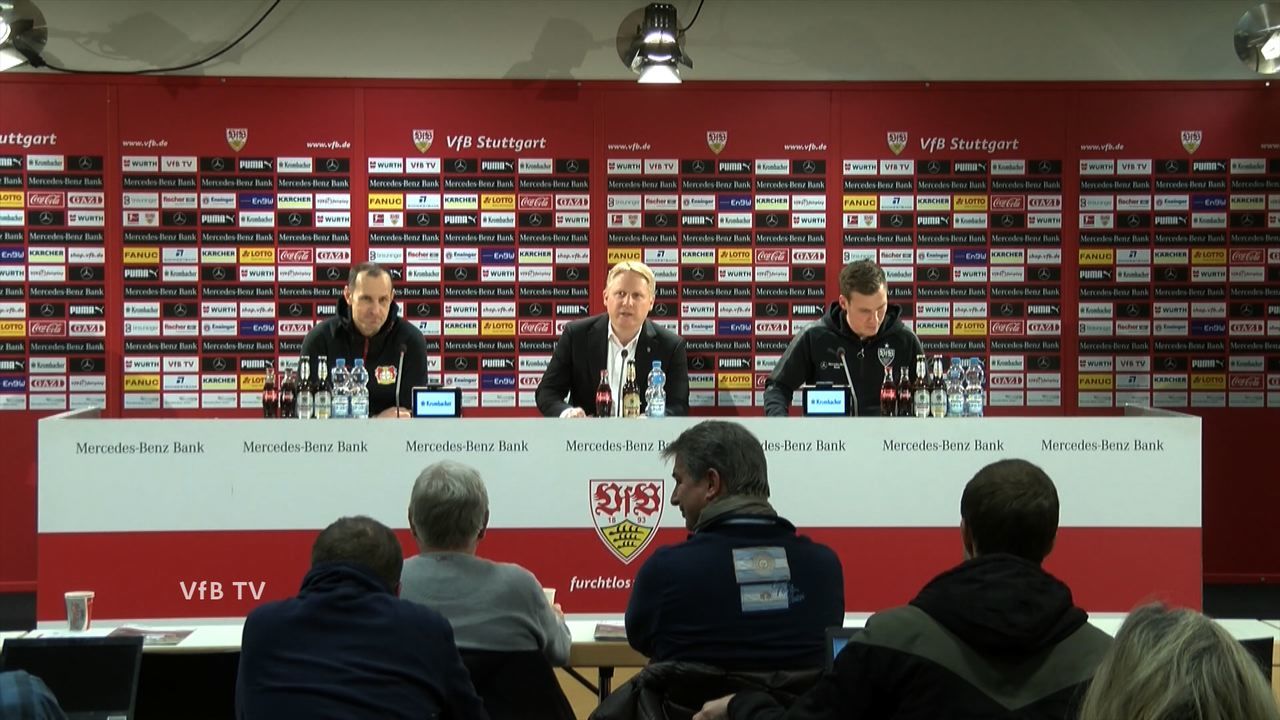 Pressekonferenz: VfB Stuttgart - Bayer 04 Leverkusen