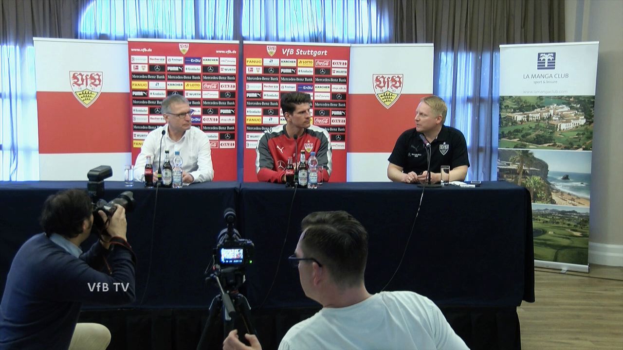 VfB Pressekonferenz aus La Manga