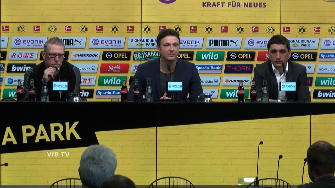 Pressekonferenz: Borussia Dortmund - VfB Stuttgart