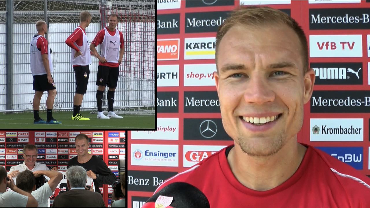 Holger Badstuber am VfBTV Mikrofon