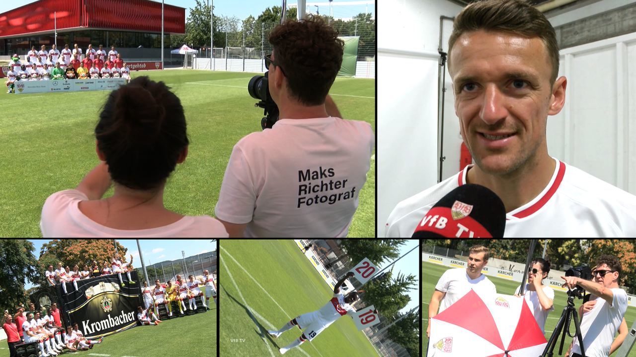 Das VfB Mannschaftsfoto-Shooting 2018