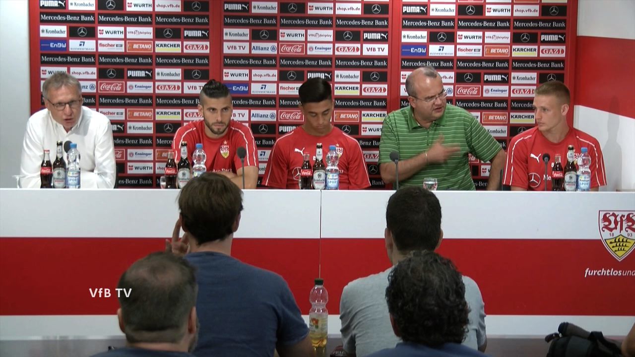 Die Kurzversion der PK mit den drei Argentiniern im VfB Kader