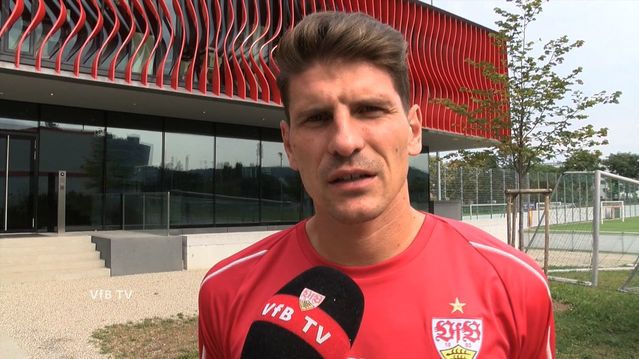 Mario Gomez nach dem Pokalspiel beim F.C. Hansa Rostock