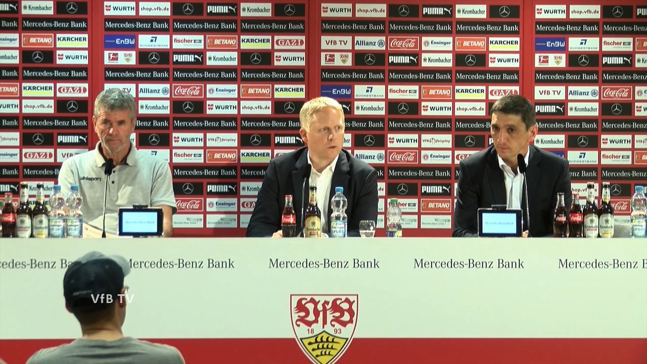 Pressekonferenz: VfB Stuttgart - Fortuna Düsseldorf