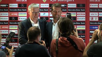 Die Präsentation von VfB Cheftrainer Markus Weinzierl