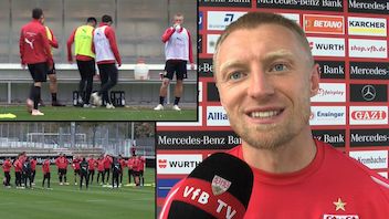 Andreas Beck vor dem Spiel bei seinem Ex-Club