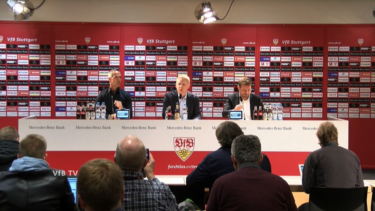 Pressekonferenz: VfB Stuttgart - Eintracht Frankfurt