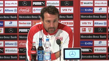 Die VfB Pressekonferenz vor dem Spiel gegen Augsburg