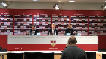 Pressekonferenz nach VfB - FC Augsburg