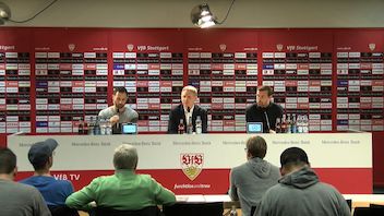 Pressekonferenz: VfB Stuttgart - FC Schalke 04