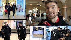 Alexander Esswein und der VfB Tross starten ins Trainingslager nach La Manga