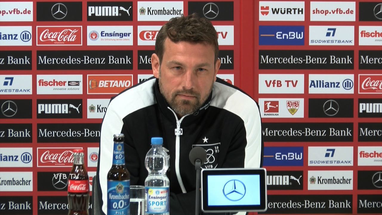 Die VfB PK vor dem Rückrundenstart gegen den 1. FSV Mainz 05