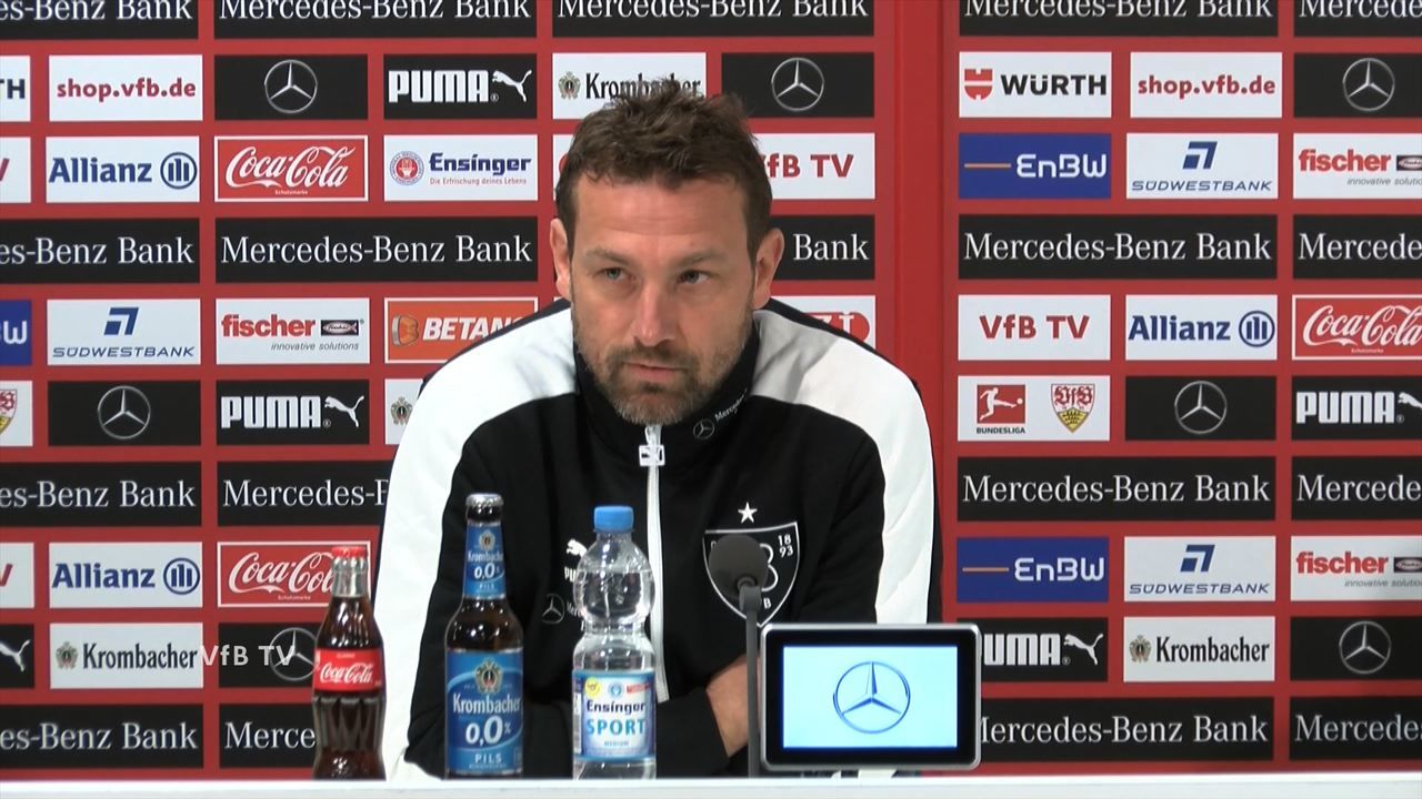 Die Pressekonferenz vor dem Spiel beim FC Bayern München
