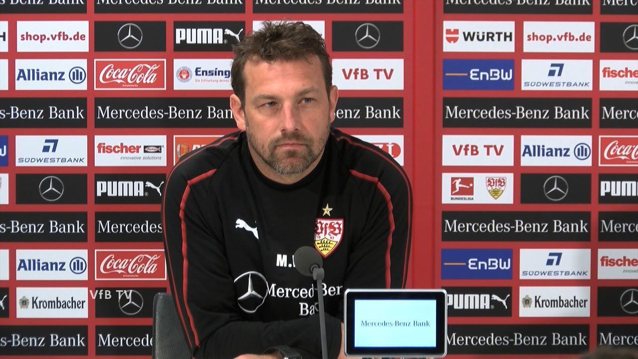 Die Pressekonferenz vor dem Duell gegen Freiburg