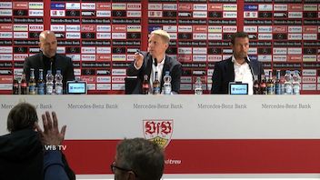 Pressekonferenz nach VfB - Bayer 04 Leverkusen