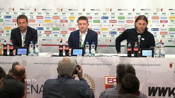 Pressekonferenz: FC Augsburg - VfB Stuttgart