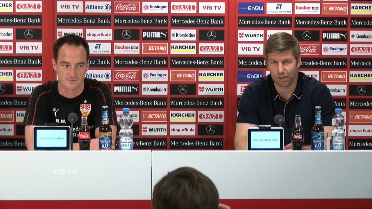 Die Pressekonferenz mit Thomas Hitzlsperger und Nico Willig