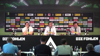 Die Pressekonferenz von Borussia Mönchengladbach