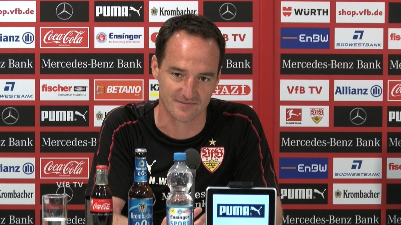 Die Pressekonferenz vor dem Spiel in Berlin