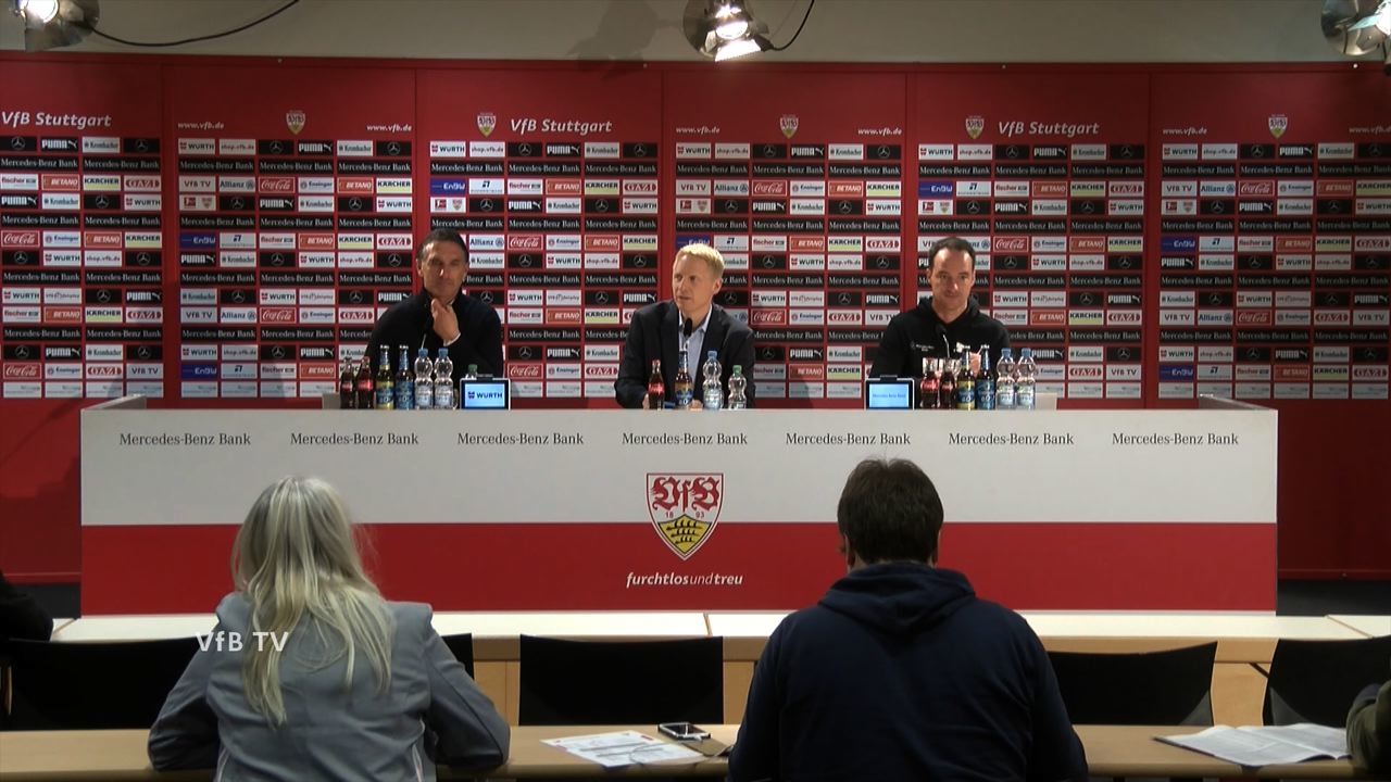 Pressekonferenz: VfB Stuttgart - VfL Wolfsburg