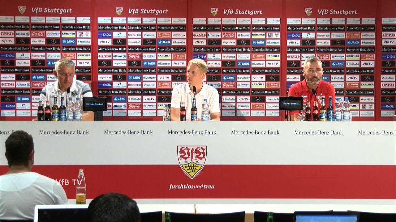 Pressekonferenz: VfB Stuttgart - Hannover 96