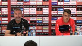 Die VfB Pressekonferenz vor dem Spiel in Heidenheim