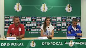 Die Pressekonferenz nach dem Pokalspiel