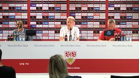 Pressekonferenz: VfB Stuttgart - FC St. Pauli