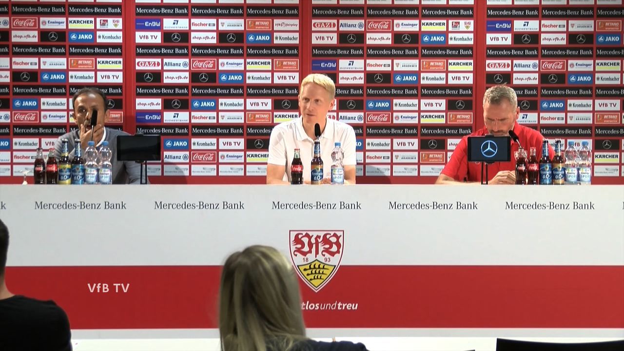 Pressekonferenz: VfB Stuttgart - FC St. Pauli